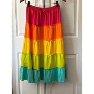 NEW! Garnet Hill GH Big Girls' Cotton Tiered Knit Skirt sz14/XL -purchased 2014